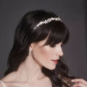 Scrolling Crystal Garland Headband